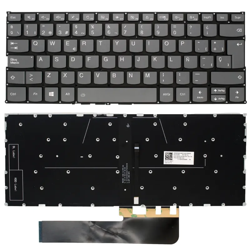 TECLADO RETROILUMINADO PARA PORTÁTIL LENOVO FLEX 5-14IIL05 5-14ITL05 5-14ALC05 5-14ARE05