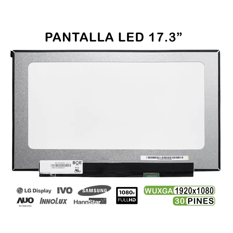 PANTALLA LED DE 17.3" PARA PORTÁTIL N173HCE-E3C