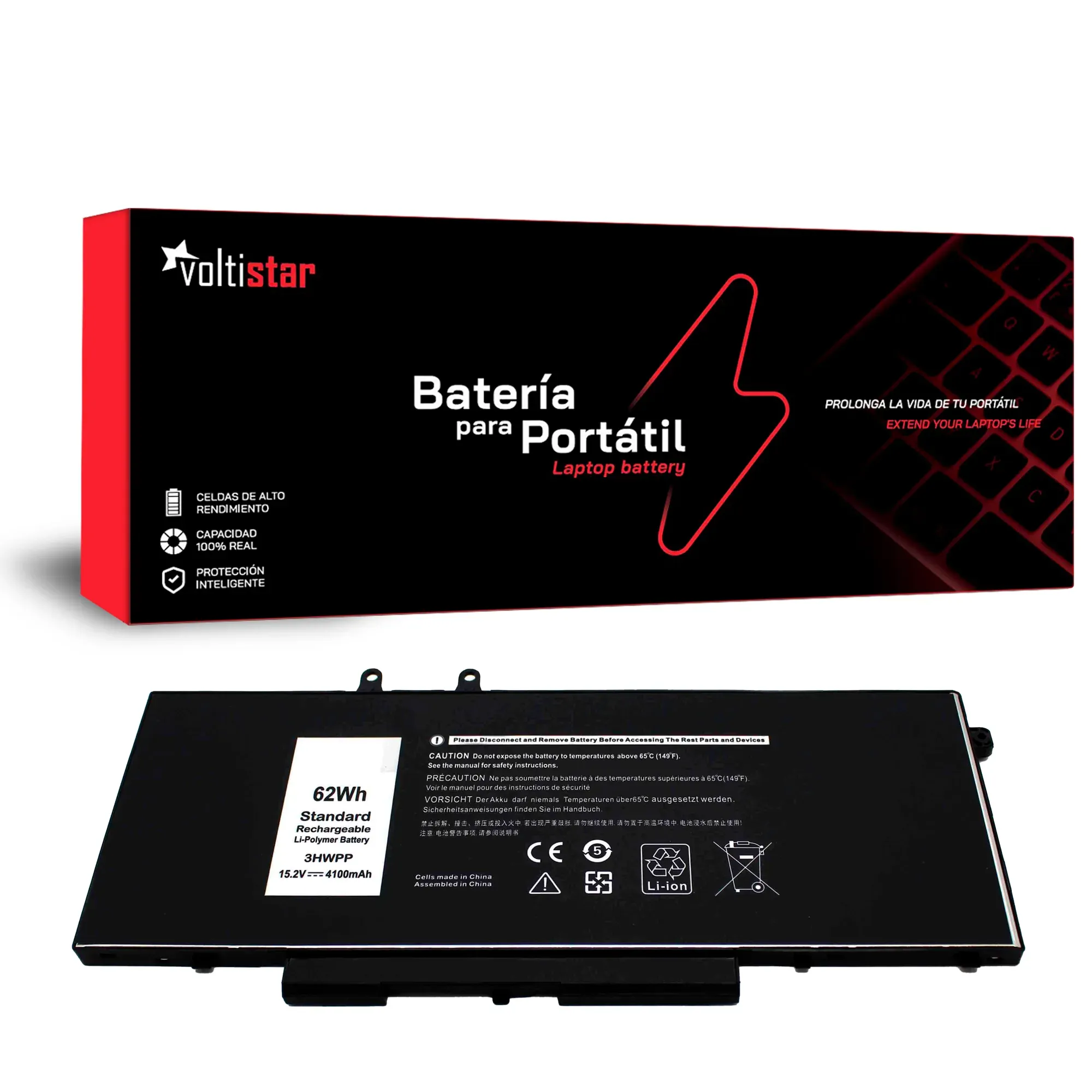 Bateria DELL LATITUDE 14 5401 5410 5411 15 5501 5510 3HWPP