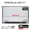 PANTALLA LED DE 14" PARA PORTÁTIL LP140WU1 (SP)(A1) LP140WU1 (SP)(H1) LP140WU1 (SP)(F1)