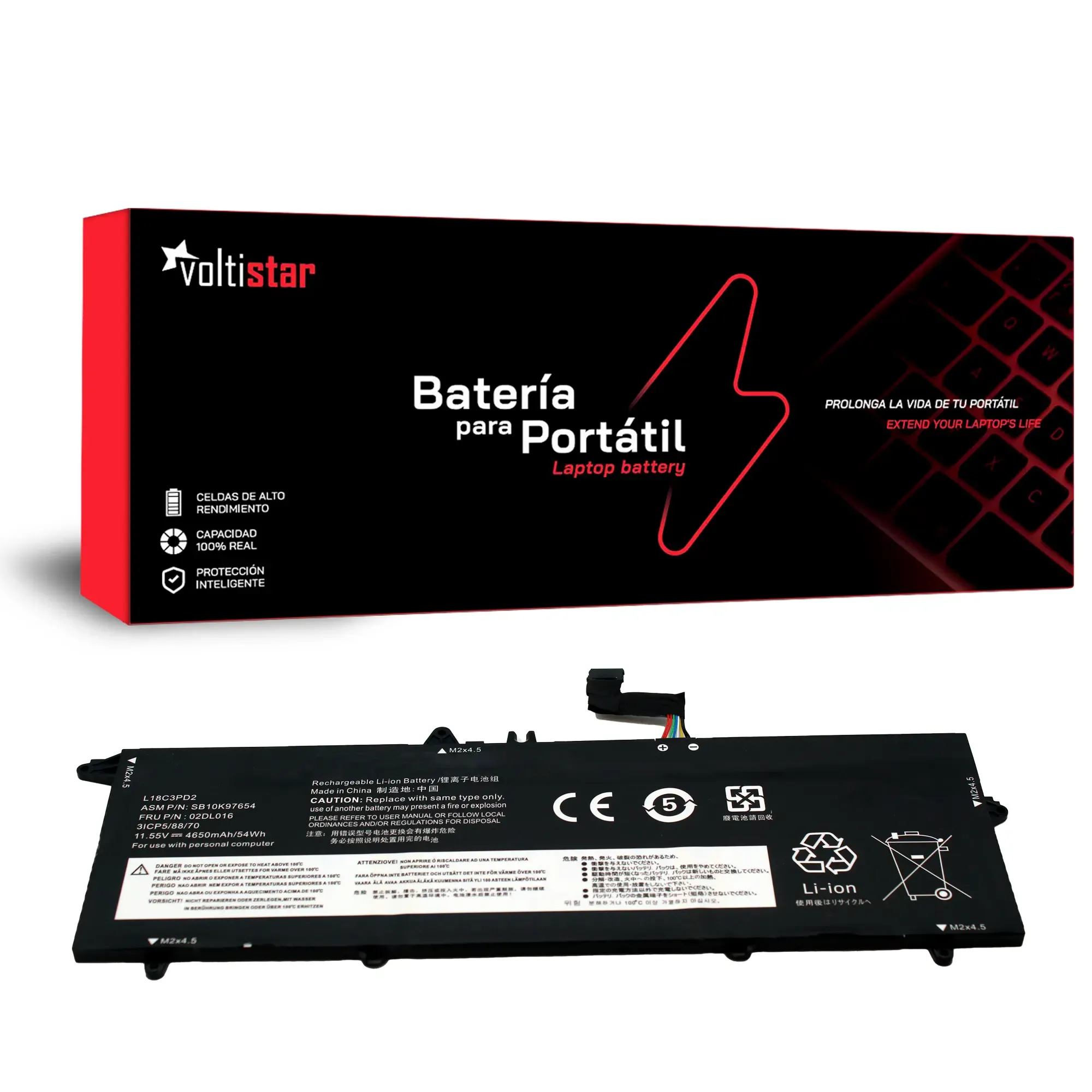 Bateria LENOVO T490S T495S T14S SERIES L18C3PD2
