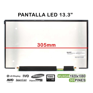 Schermo LED 13.3" per portatile Toshiba Portege Z30 LQ133M1JW02A