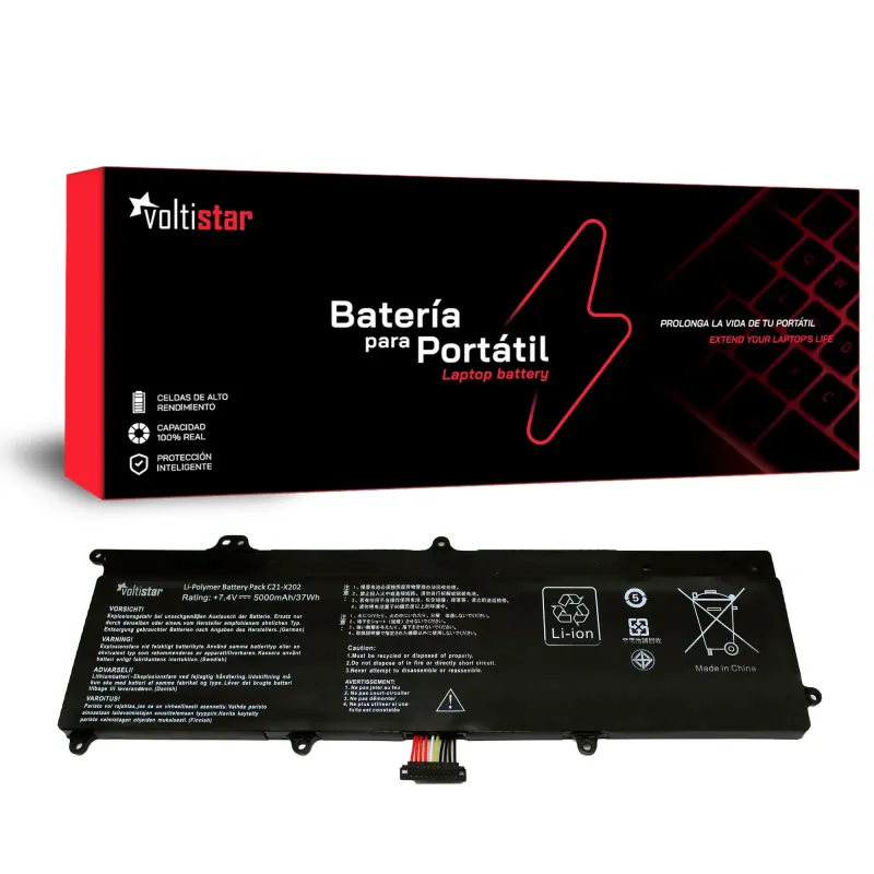 BATTERIA PER COMPUTER PORTATILE ASUS VIVOBOOK X201E S200 SERIE C21-X202