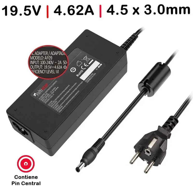 CARGADOR PARA ORDENADOR DELL OPTIPLEX 7040M 19.5V 4.62A 4.5X3.0MM