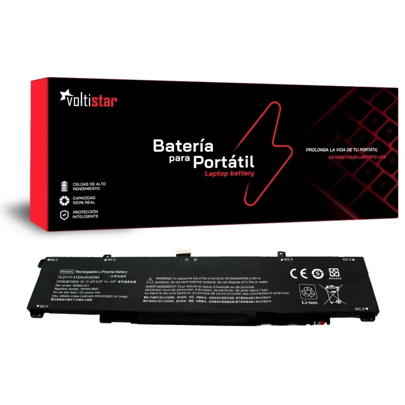 BATERÍA PARA PORTÁTIL HP VICTUS GAMING 15-FA0000 OMEN 16-B1000 SERIES WK04XL