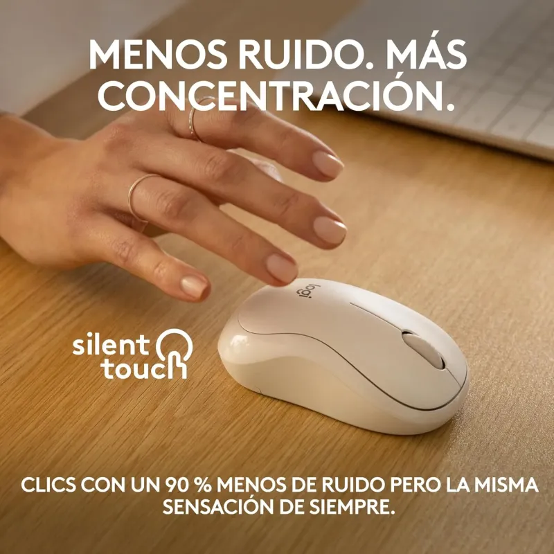 RATO SEM FIO LOGITECH M240 SILENT BRANCO