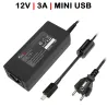 CARGADOR MINI USB PER PORTATILE 12V 3.A 36W NERO