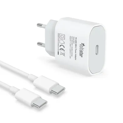 Comprare caricatore USB-C 5V/3A 9V/2.22A 20W Bianco