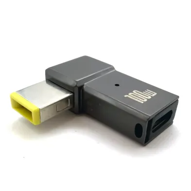 Adaptador convertidor USB-C Hembra a Square Macho 100W