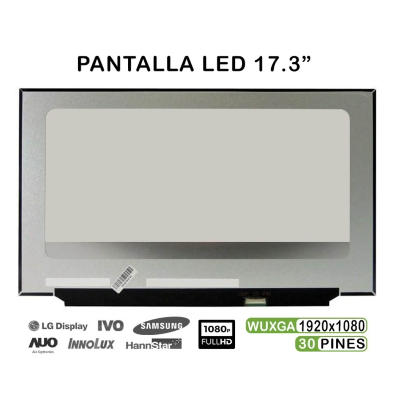 ECRÃ LED DE 17.3" PARA PORTATIL B173HAN04.2