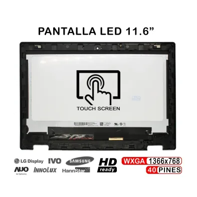 PANTALLA TÁCTIL LED DE 11.6" PARA PORTÁTIL ACER CHROMEBOOK CP311 CP311-2H CON MARCO
