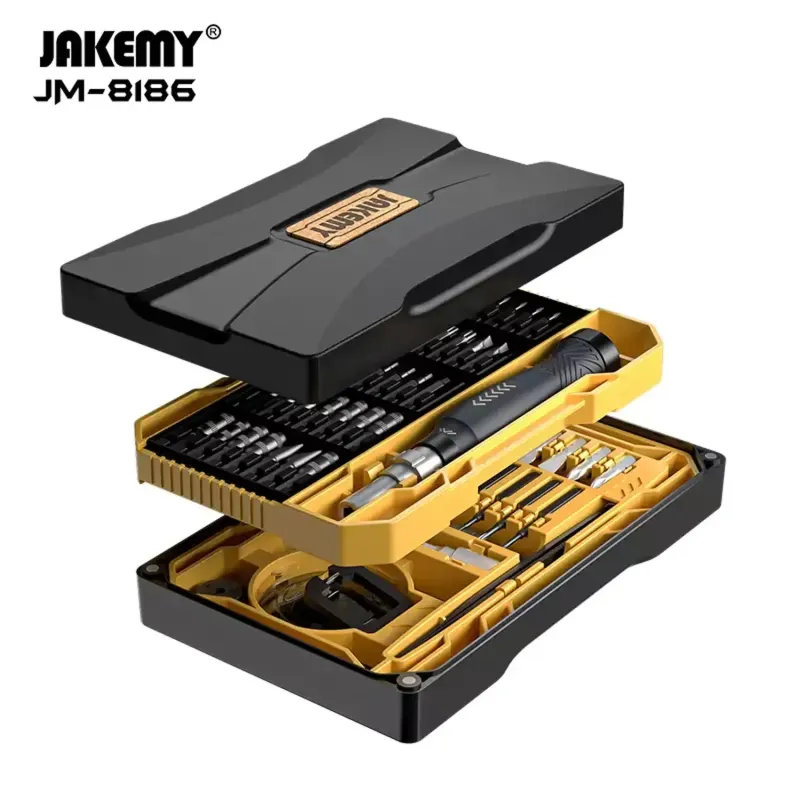 JUEGO DE DESTORNILLADORES MAGNÉTICOS JAKEMY JM-8186 A