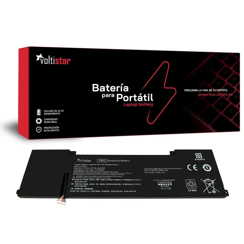 BATERÍA PARA PORTÁTIL HP OMEN 15 15-5014TX RR04 RR04XL 778951-421 HSTNN-LB6N