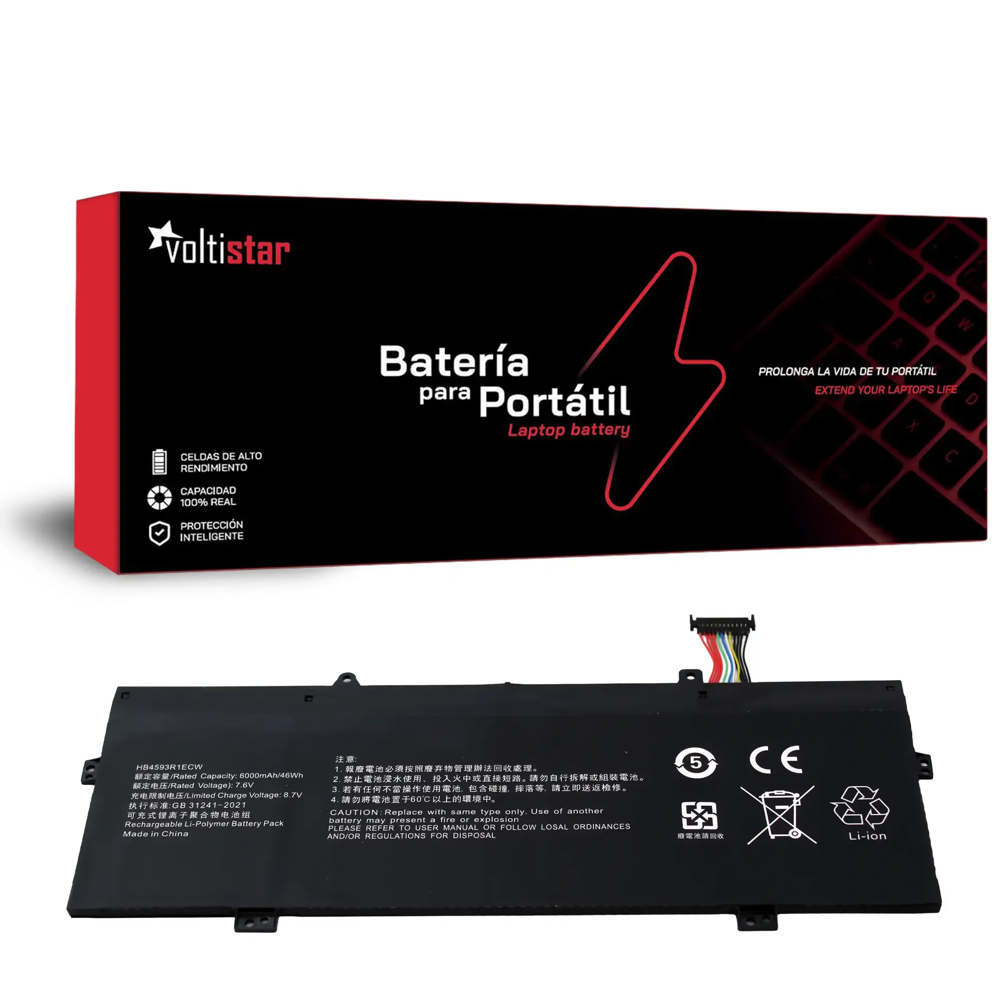Bateria HUAWEI MATEBOOK 14 HB4593R1ECW 12 PINOS