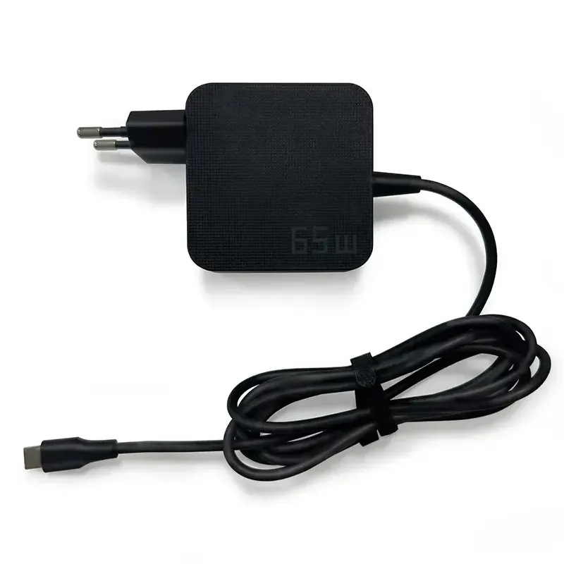 CARREGADOR GAN USB-C PARA PORTÁTIL 5V-20V/3.25A 65W PRETO
