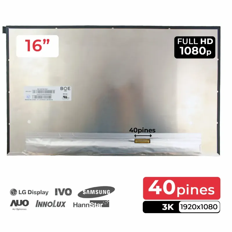 SCHERMO LED DA 16" PER PORTATILE DELL INSPIRON P107F001 NE160F8M-N61