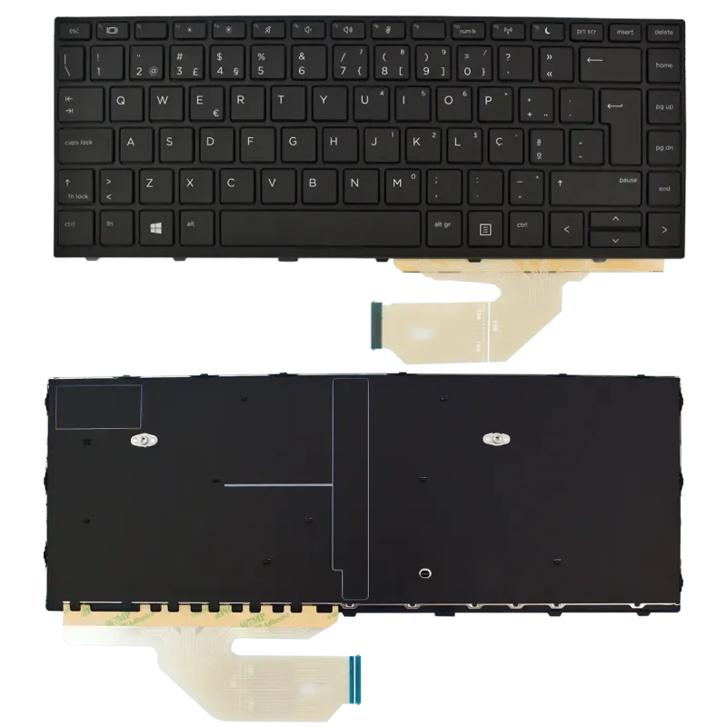 TASTIERA PER PORTATILE HP PROBOOK 430 G5 440 G5 445 G5 NERA CON CORNICE PORTOGHESE