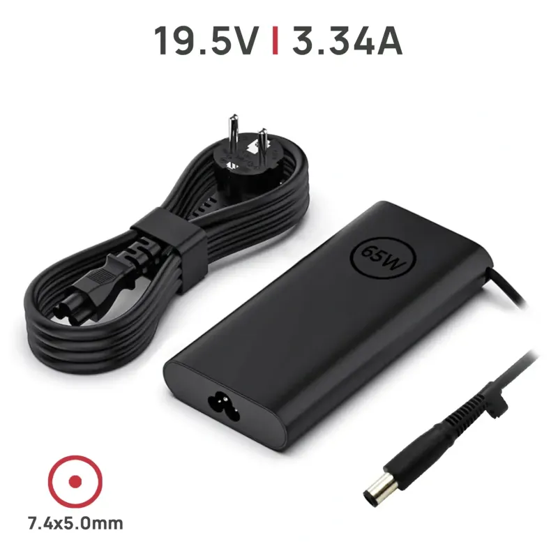 CARGADOR PARA PORTÁTIL DELL INSPIRON 15 3000 3520 65W 19.5V 3.34A 7.4x5.0MM