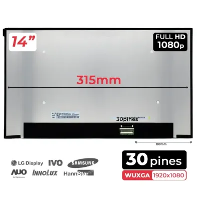 ECRÃ LED DE 14" PARA PORTATIL LP140WF9(SP)(E2)