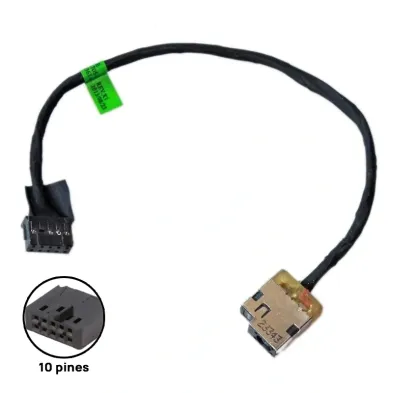 CONECTOR DC JACK PARA PORTATIL HP ENVY 15-J 15T-J 713705-SD4 10PIN 19.5CM 10 ORIFÍCIOS