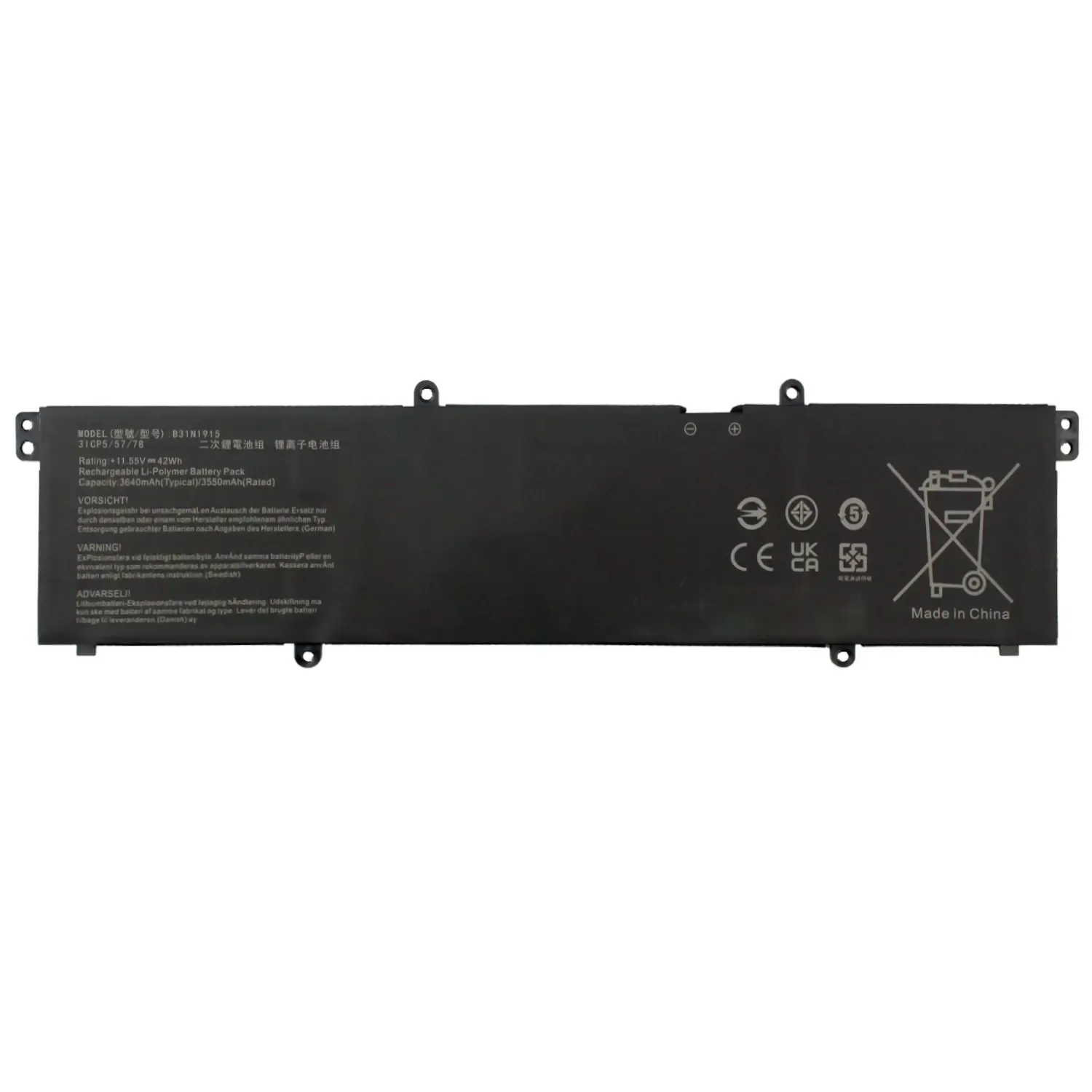 Bateria PARA ASUS BR1100CKA-GJ1127XA C31N1915 11,55V 3640MAH