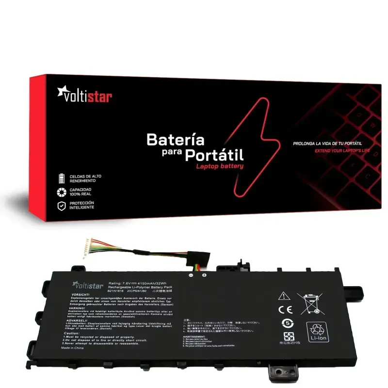 BATTERIA PER COMPUTER PORTATILE ASUS VIVOBOOK F412DA F412FA F412UA B21N1818 7.6V