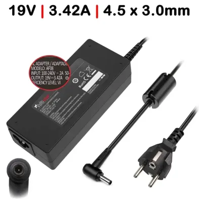 CARICABATTERIE PER COMPUTER PORTATILE ASUS ASUSPRO ESSENTIAL PU301 PU401 PU450 PU451 PU500 PU550 PU551 65W 3.42A 4.5X3.0