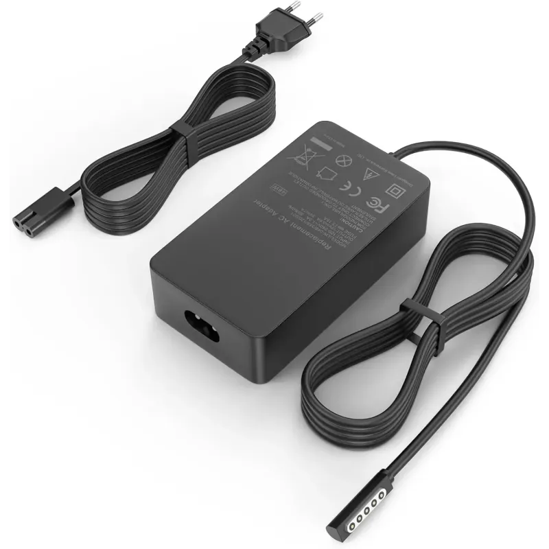 CARICABATTERIE PER MICROSOFT SURFACE RT / RT 2 / PRO 1 / PRO 2 / TABLET MICROSOFT 1536 1601 1631