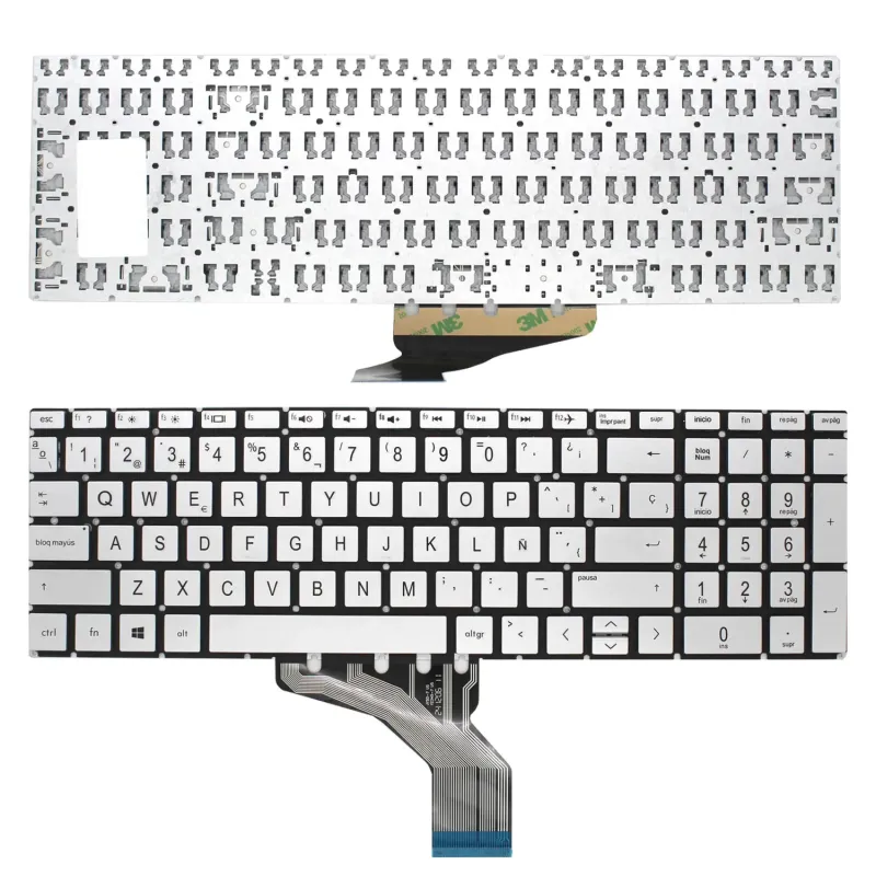 TASTIERA PER PORTATILE HP 15-CS 15-CS0025CL 15-CW000 15-CW0027CA 15-CW1063WM ARGENTO