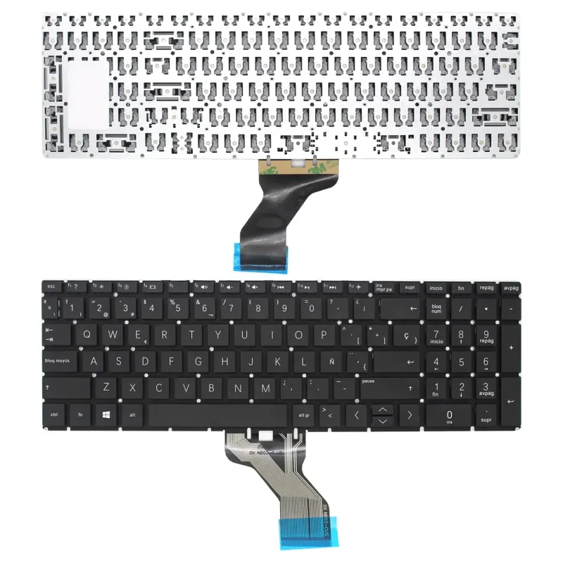 TASTIERA PER PORTATILE HP PAVILION 15-DA 250 255 GEN7 HR04-M YMS-0314-M 9Z.NEZSC.20F NSK-XN0SC INTRO PICCOLA NERA