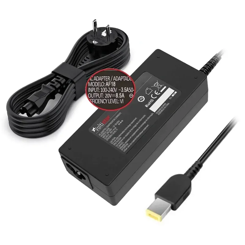 CARGADOR PARA PORTÁTIL GAMING LENOVO 20V 8.5A 170W SQUARE