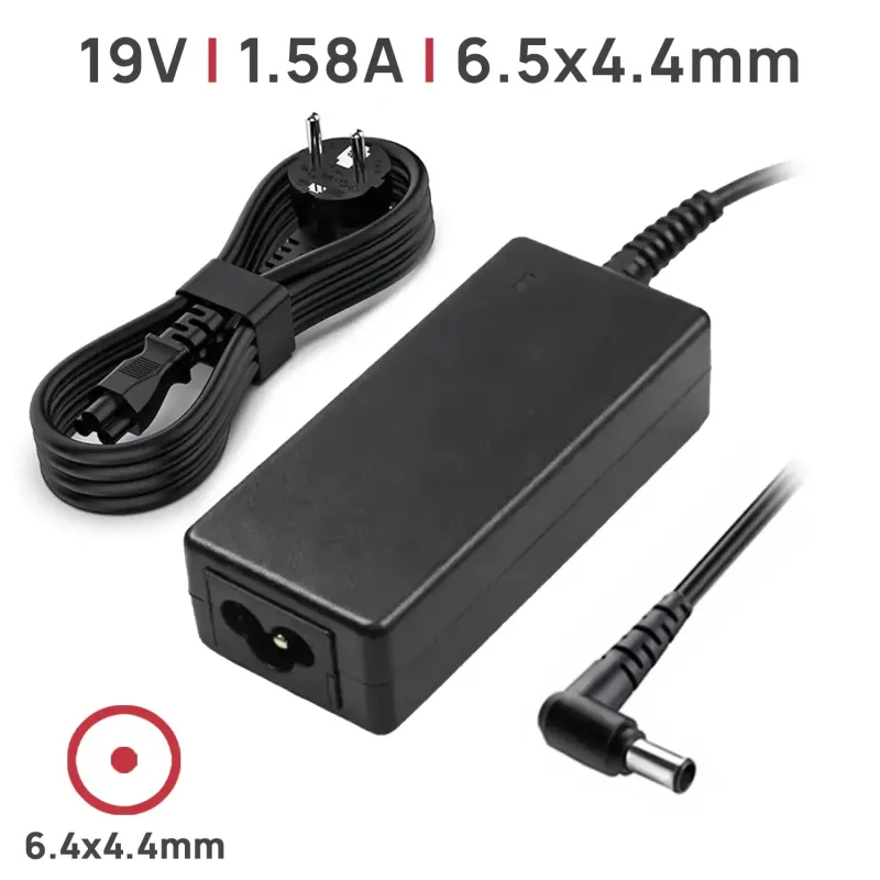 CARGADOR PARA PORTÁTIL LG / SONY 19V 1.58A 30W 6.5X4.4MM