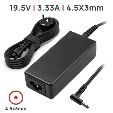 CARGADOR PARA PORTÁTIL HP 19.5V 4.5X3.0MM 65W OEM