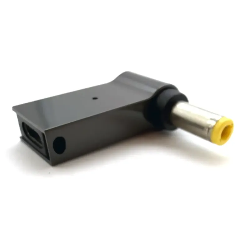 ADAPTADOR CONVERSOR USB-C FÊMEA PARA 5.5X1.7MM MACHO 100W