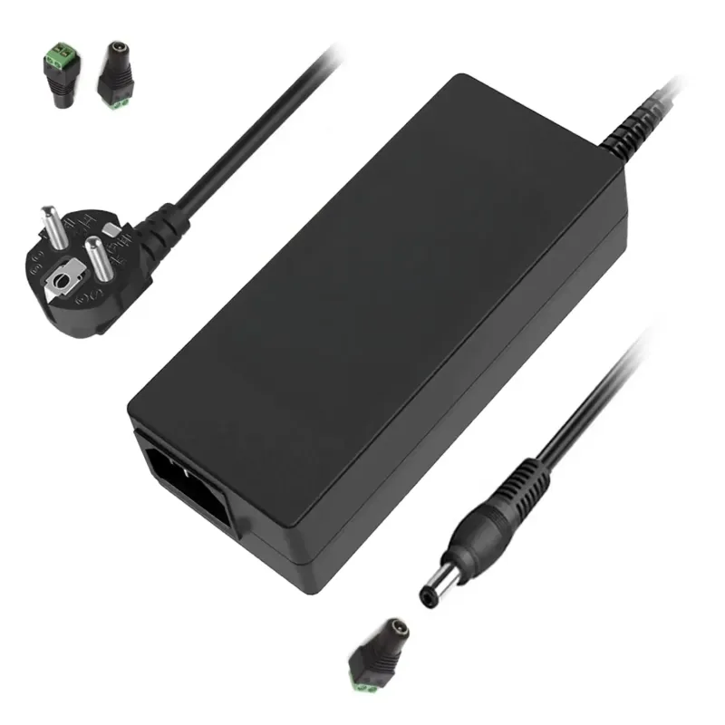 CARGADOR PARA TFT MONITOR 12V 5A 60W + CONECTOR APTO PARA TIRA LED