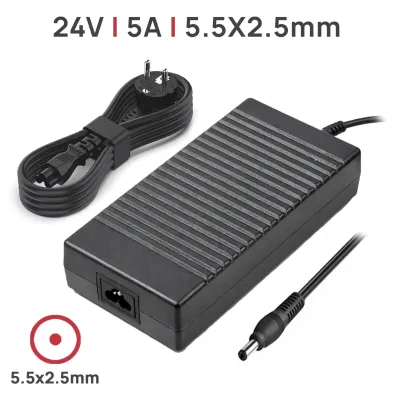 CARICABATTERIE 24 V 5,0 A 120 W 5.5MM*2.5MM