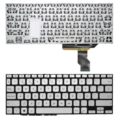 TECLADO PARA NOTEBOOK ASUS X420F Y406UA Y406UF V4000F PRATEADO