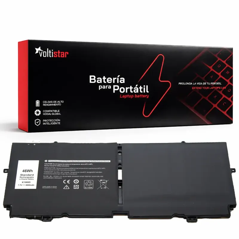 BATERÍA PARA PORTÁTIL DELL X1W0D 52TWH XX3T7 0XX3T7 00FDRT X1WOD MM6M8 0MM6M8