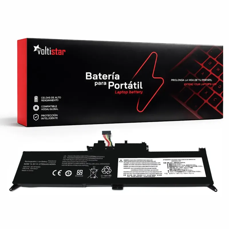 BATERIA PARA PORTATIL LENOVO THINKPAD YOGA 260 X260 00HW027 00HW026 01AV432 01AV433