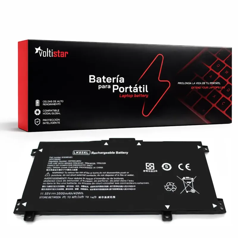 BATTERIA PER COMPUTER PORTATILE HP LK03XL LKO3XL LK03048XL LK03055XL 916368-421 916368-541