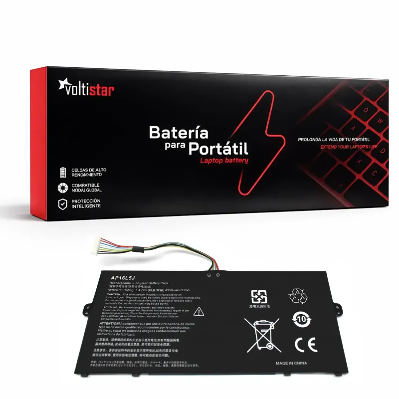 BATERÍA PARA PORTÁTIL ACER SWITCH 312-31 SPIN 111-32N SWIFT 5 514-52T SERIES AP16L5J