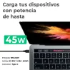 CARICABATTERIE USB-C MULTITENSIONE PER COMPUTER PORTATILE 5V-20V 2.25A 45W NERO