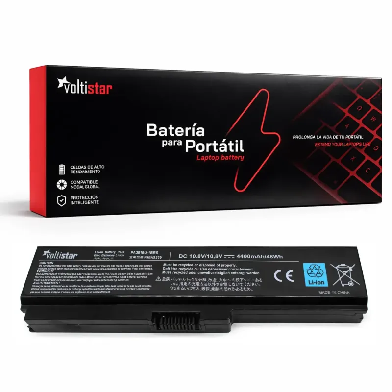 BATERÍA PARA PORTÁTIL TOSHIBA SATELLITE L700 L730 L740 L700D L735-10R L750 L745D PA3817U-1BRS