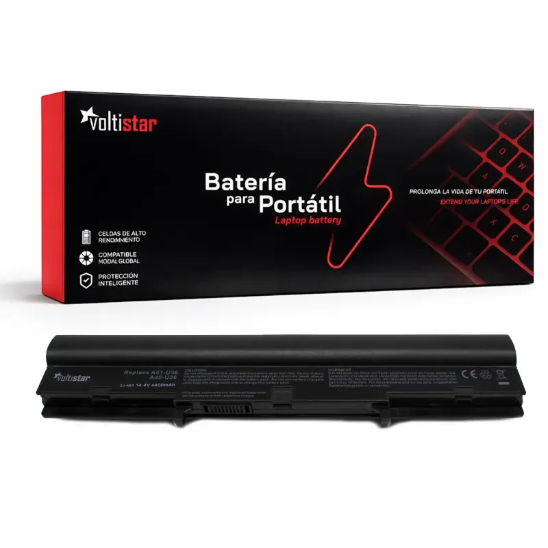 BATERÍA PARA PORTÁTIL ASUS U36 U82 U84 X32 A41-U36 A42-U36 4INR18/65 4INR18/65-2