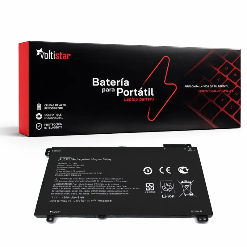 BATTERIA PER COMPUTER PORTATILE HP PROBOOK X360 11 G3 RU03XL RU03048XL L12717-541 L12791-855