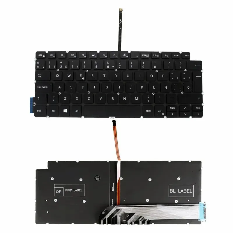TASTIERA RETROILLUMINATA PER LAPTOP DELL INSPIRON 13 5390 13 5391 13 7391 14 5493 14 5498 14 7490 14 7491 NERO