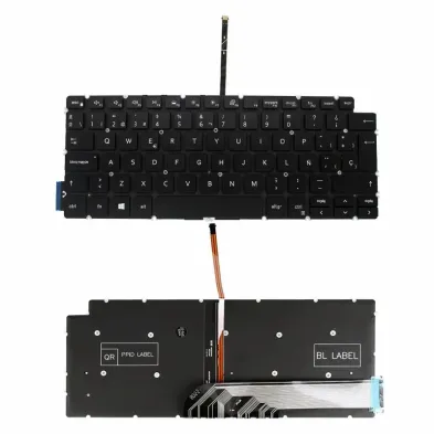 TECLADO RETROILUMINADO PARA LAPTOP DELL INSPIRON 13 5390 13 5391 13 7391 14 5493 14 5498 14 7490 14 7491 PRETO
