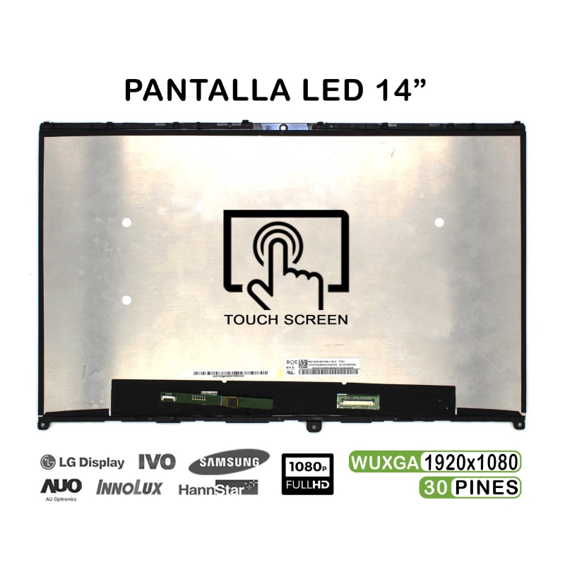 PANTALLA LED TÁCTIL DE 14" PARA PORTÁTIL LENOVO IDEAPAD FLEX 5-14IIL05 5-14ARE05 5-14ITL05