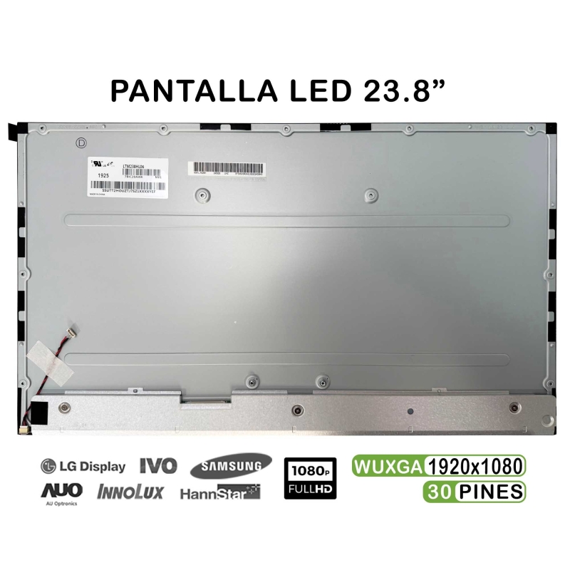 ECRÃ LED DE 23.8" PARA PORTATIL HP AIO ELITEONE 800 G3 SERIES LTM238HL06