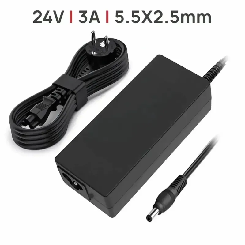 CARICABATTERIE 24V 3.0A 72W 5.5MM X 2.5MM